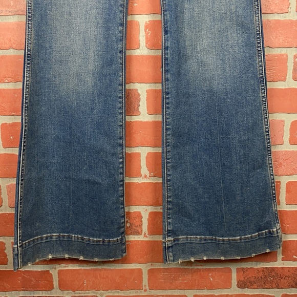 Wrangler Retro High Rise Trouser Bootcut Flare 5 Pocket Jeans 29x34 - Picture 4 of 16